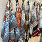Foulard bandana bordeaux marine