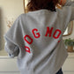 Sweat DOG MOM gris rouge