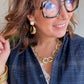 Boucles Alma doré écru