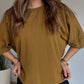 Sweat celeste Mustard vintage