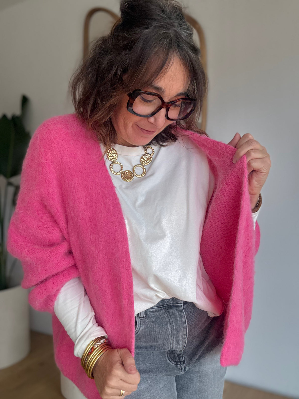 Gilet Gabin Rose