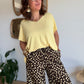 Pantalon pois choco jaune