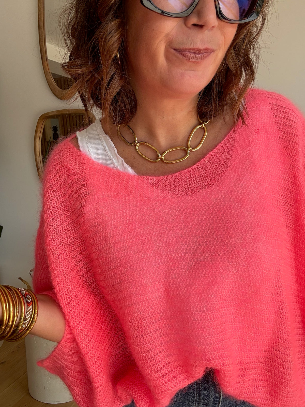 Pull Mia corail