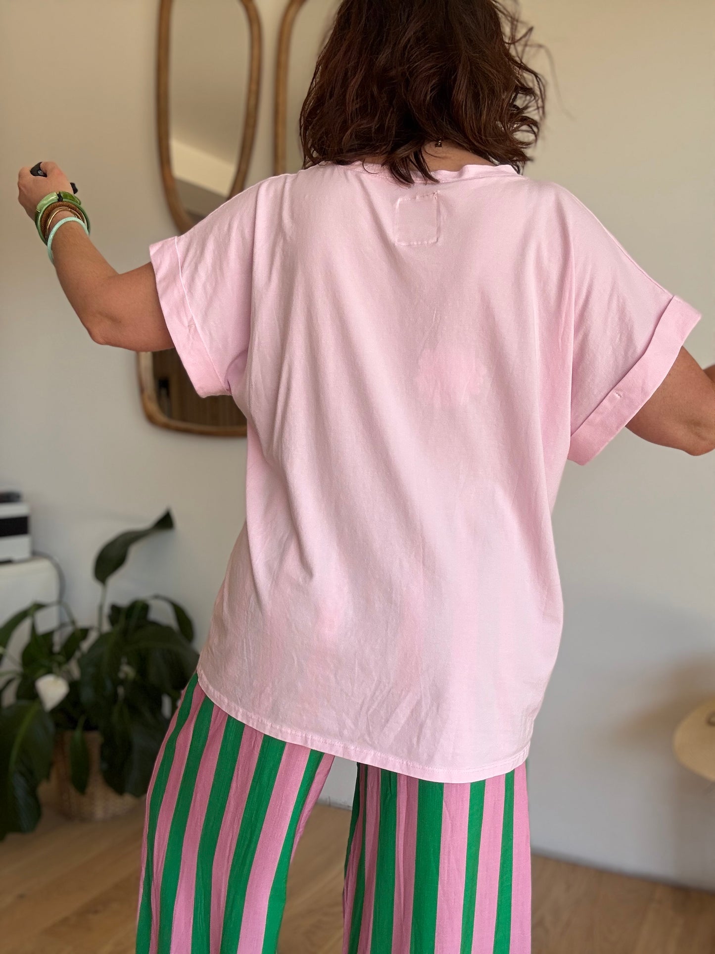 Tee shirt rose baby Maxi