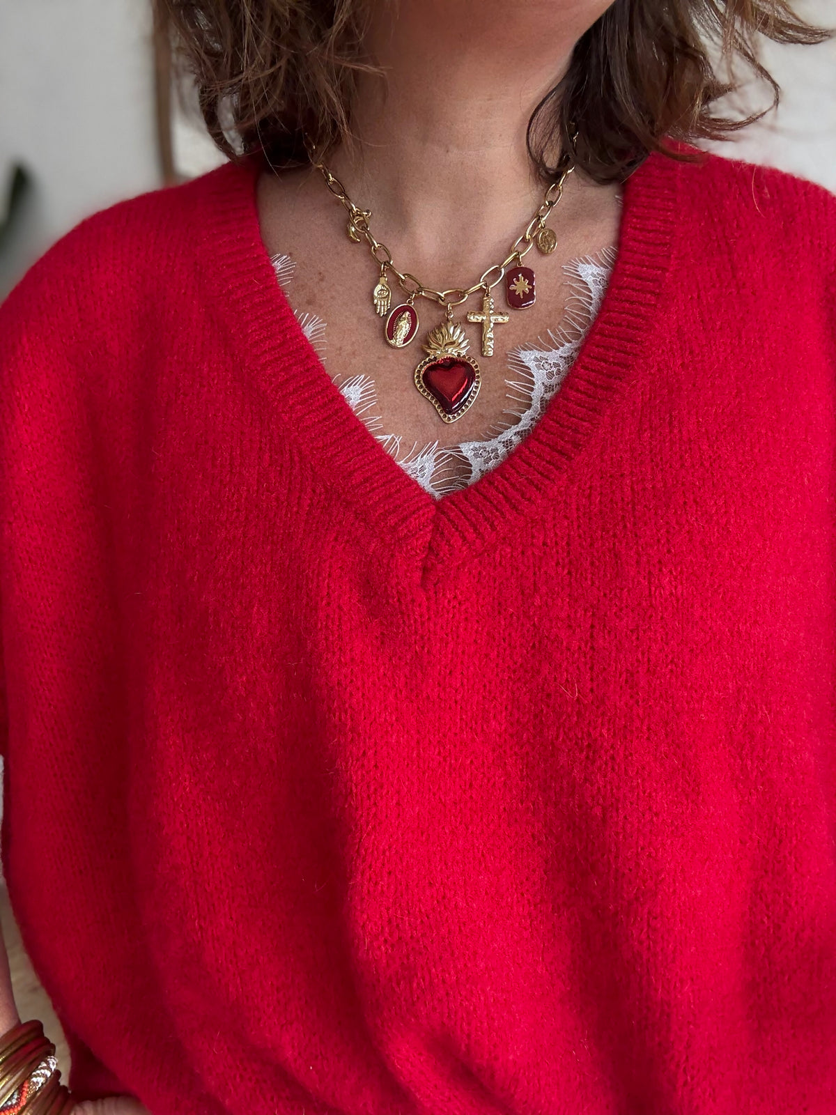 Collier Grigri rouge