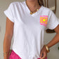 Tee shirt soleil fluo