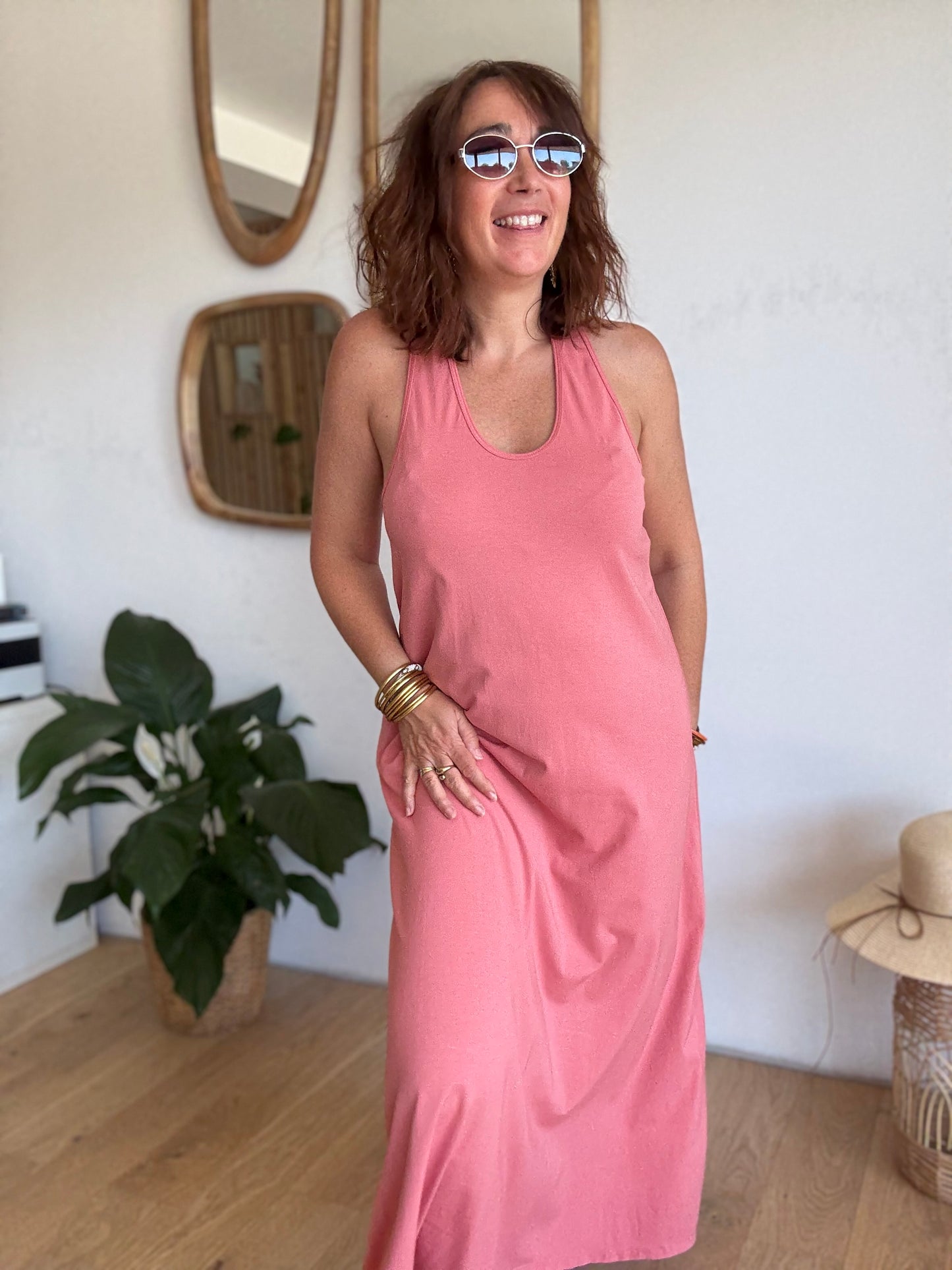 Robe débardeur bois de rose