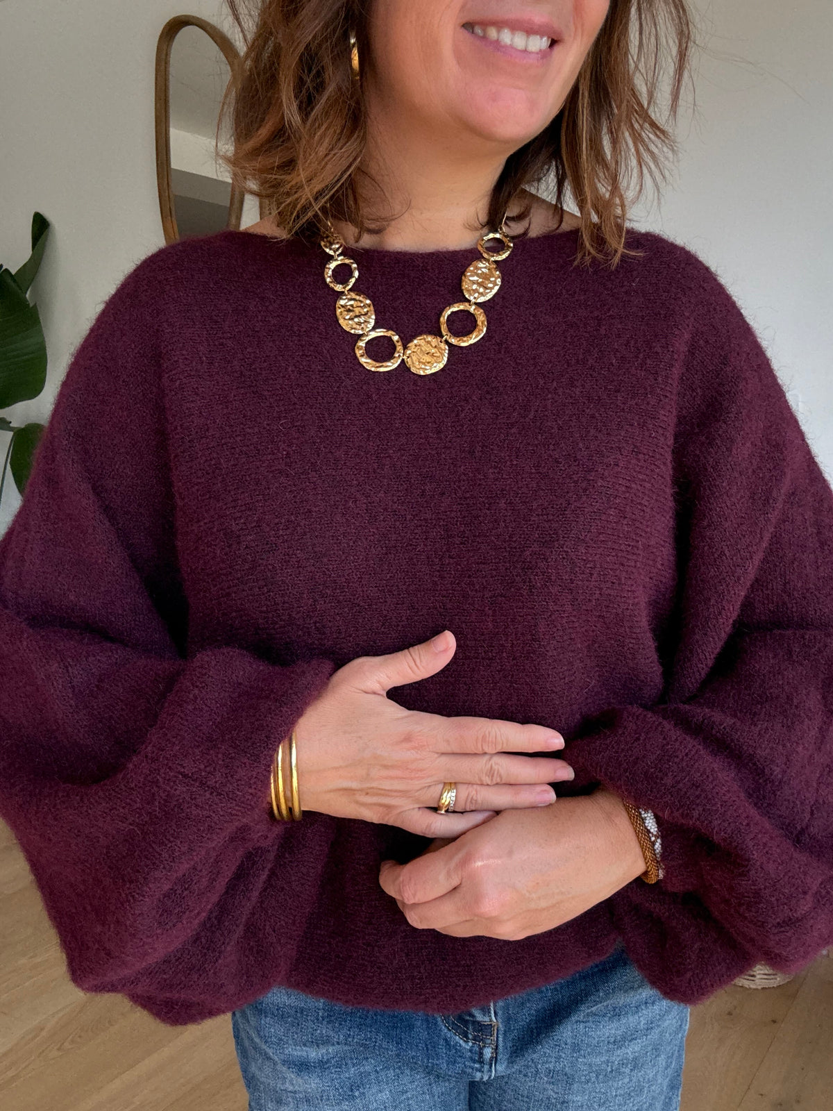 Pull Oliver bordeaux