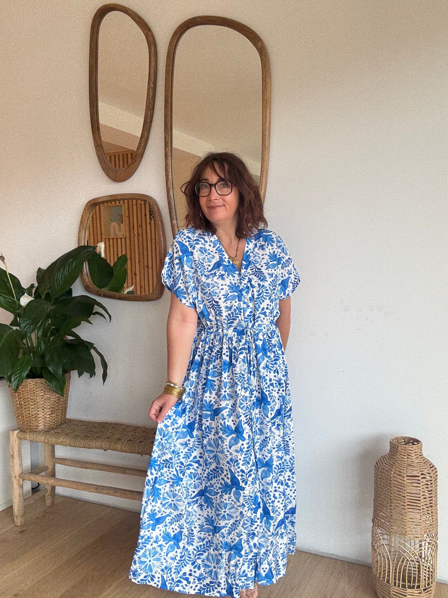 Robe longue Azur