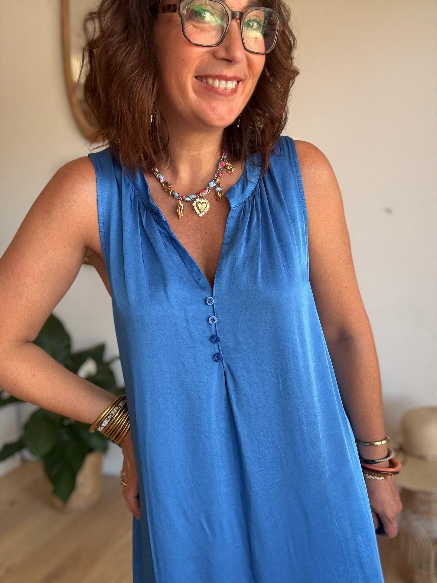 Robe Tie and Dye Blue