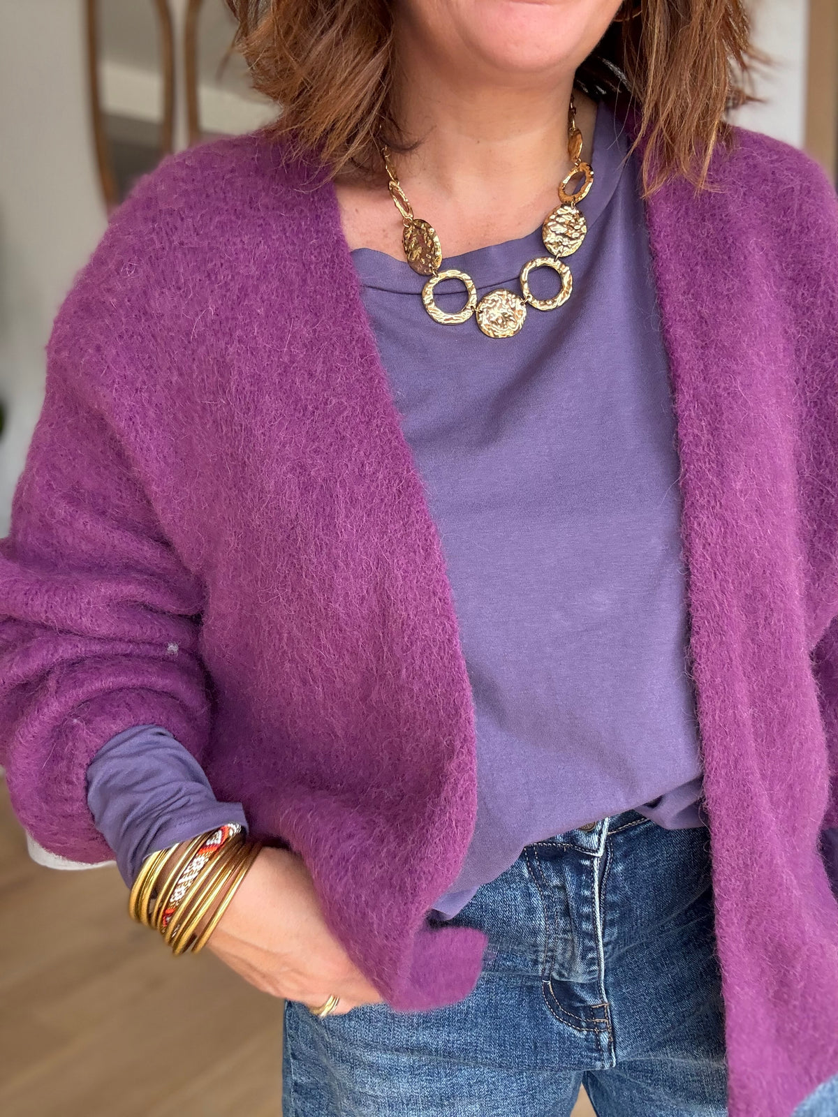 Gilet Gabin violet