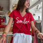 Tee shirt smile