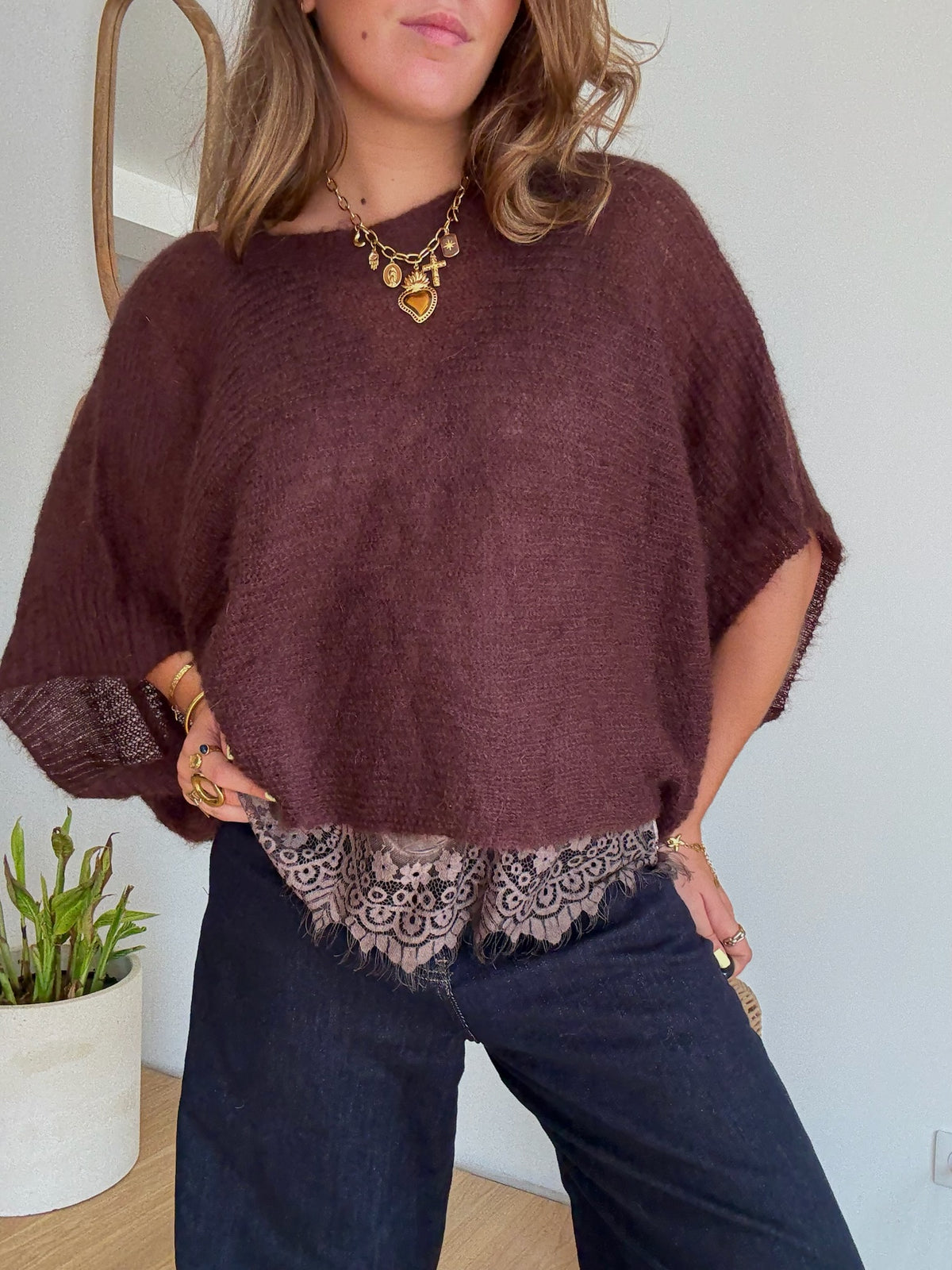 Pull Mia chocolat