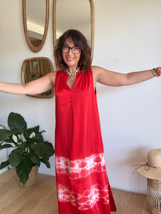 Robe Tie and Dye Coralia