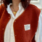 Veste Teddy brique