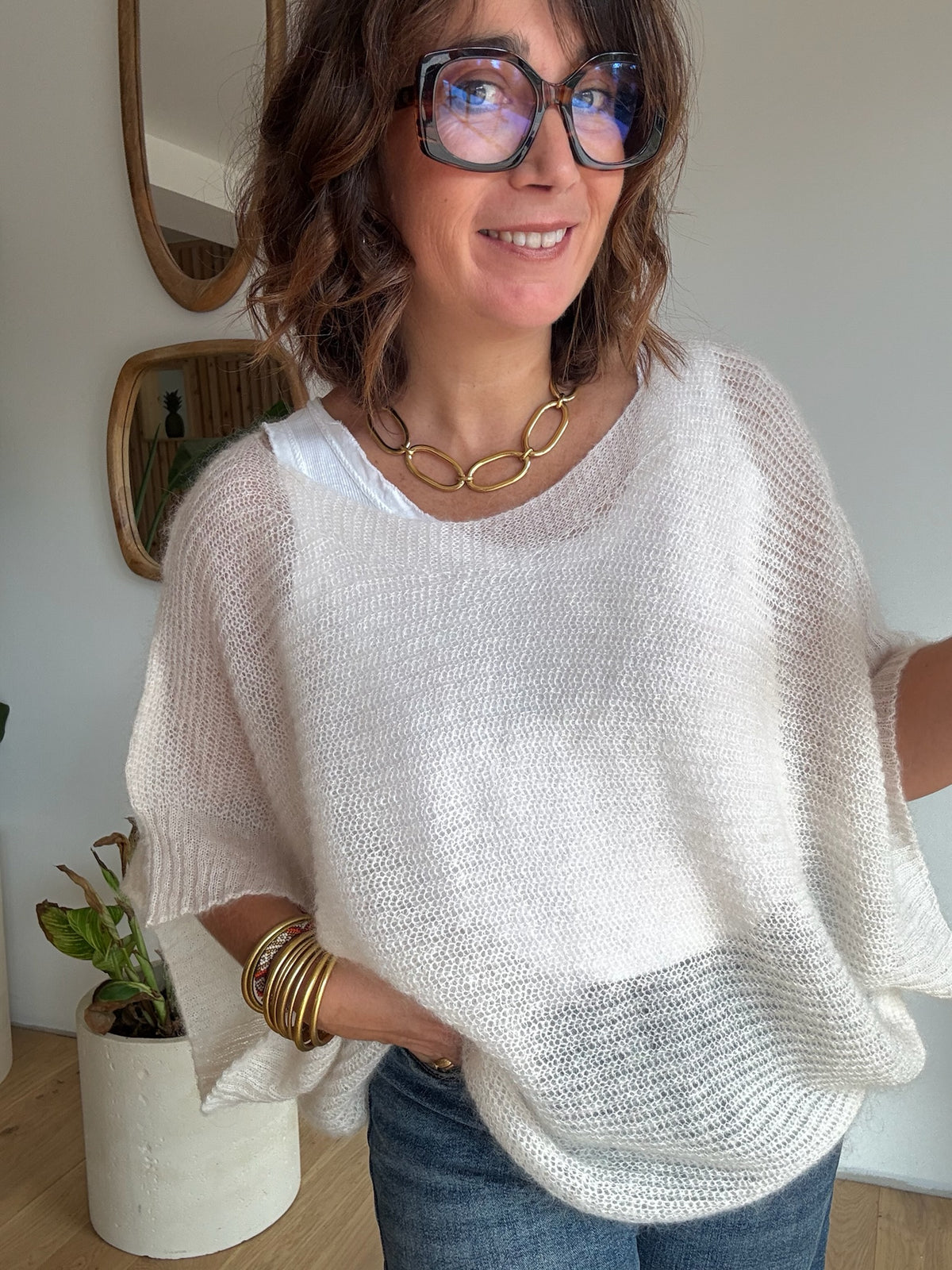 Pull Mia écru