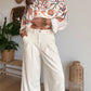Pantalon large ,léger écru