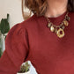 Pull Caroline rouille