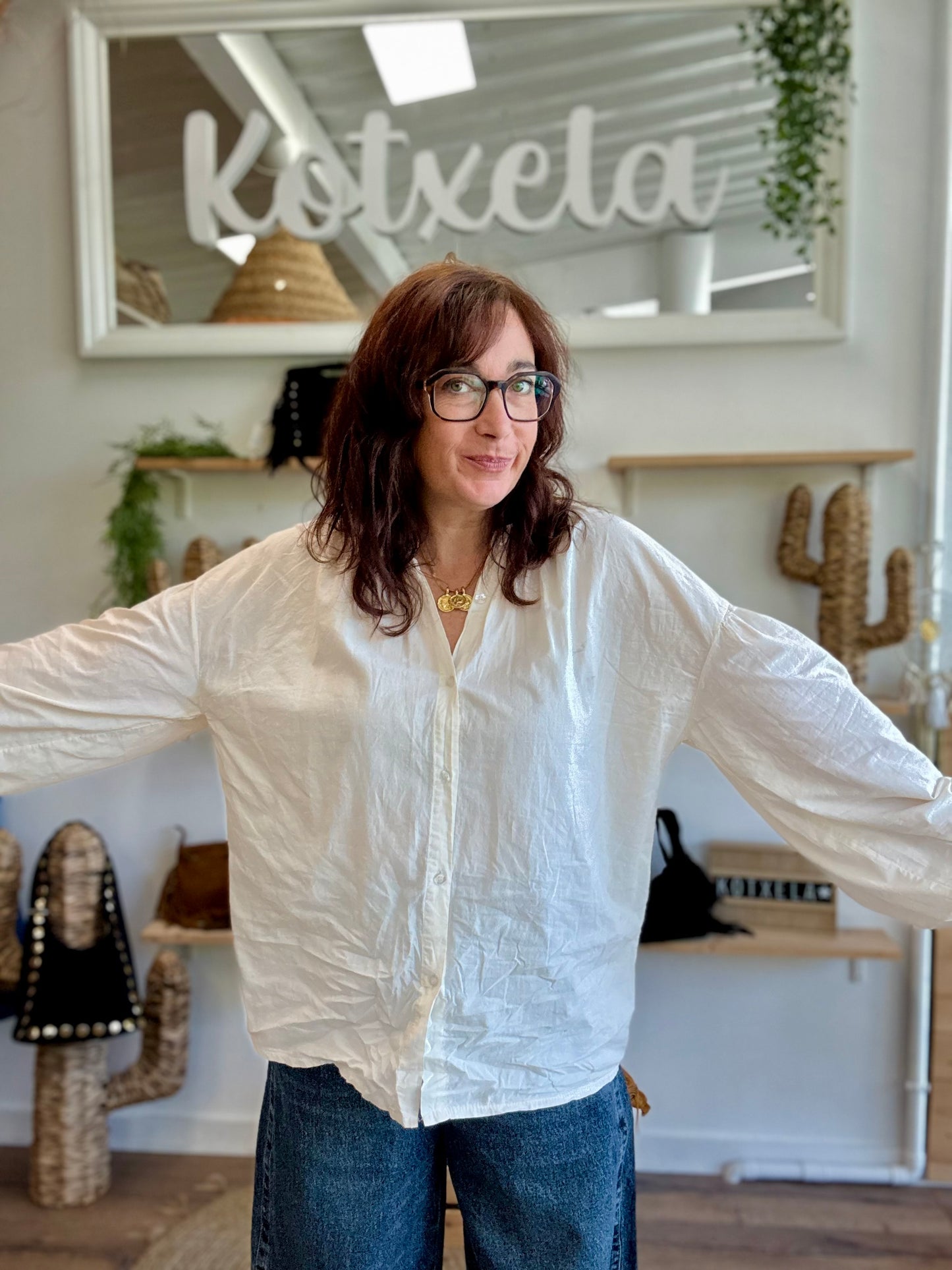 Chemisier Ava coton écru