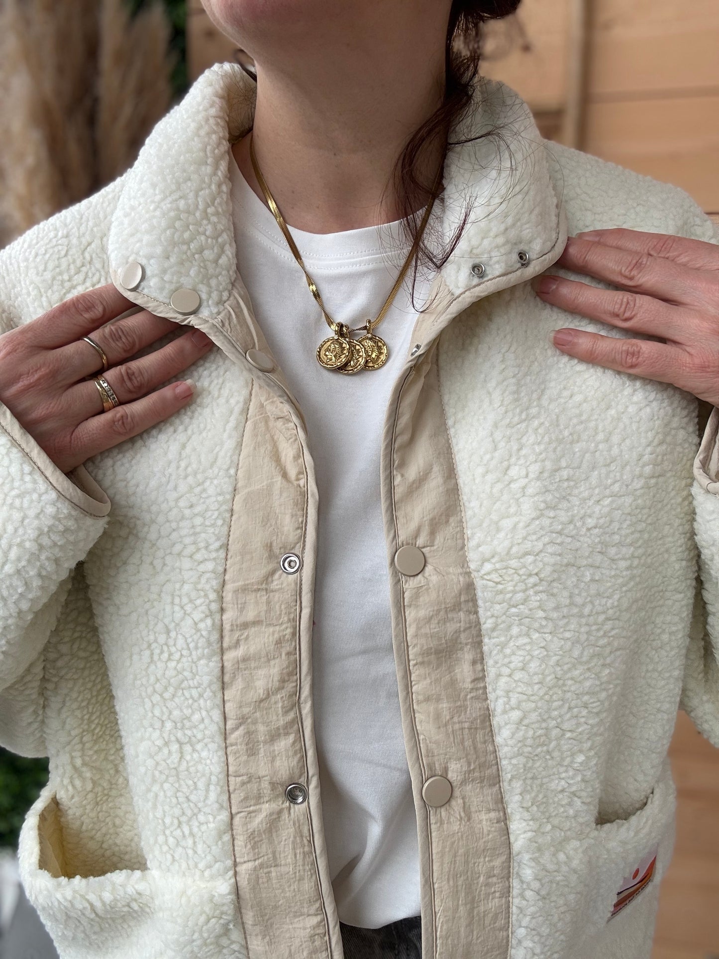 Veste réversible Mona beige