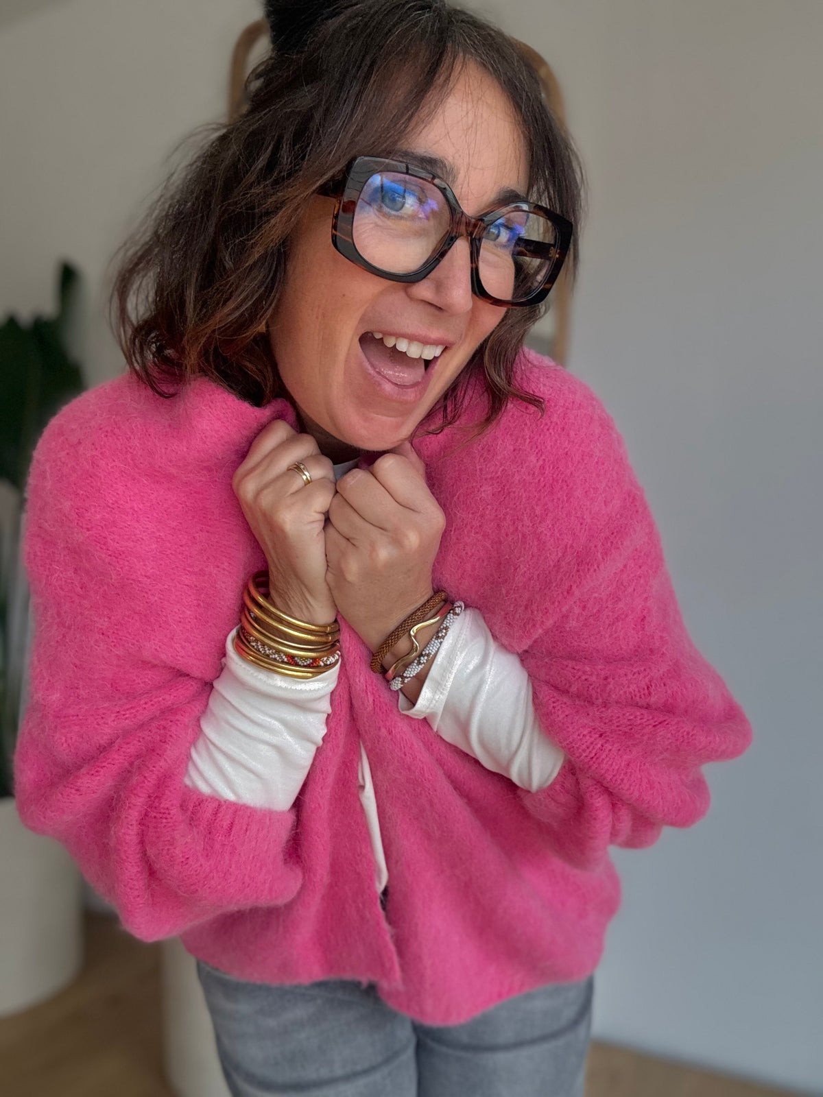 Gilet Gabin Rose