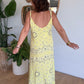 Robe Bandana Jaune en Gaze de Coton