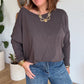 Tee shirt manches longues Tom chocolat