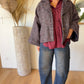 Veste tweed Charlie Marine chiné Bordeaux