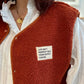 Veste Teddy brique