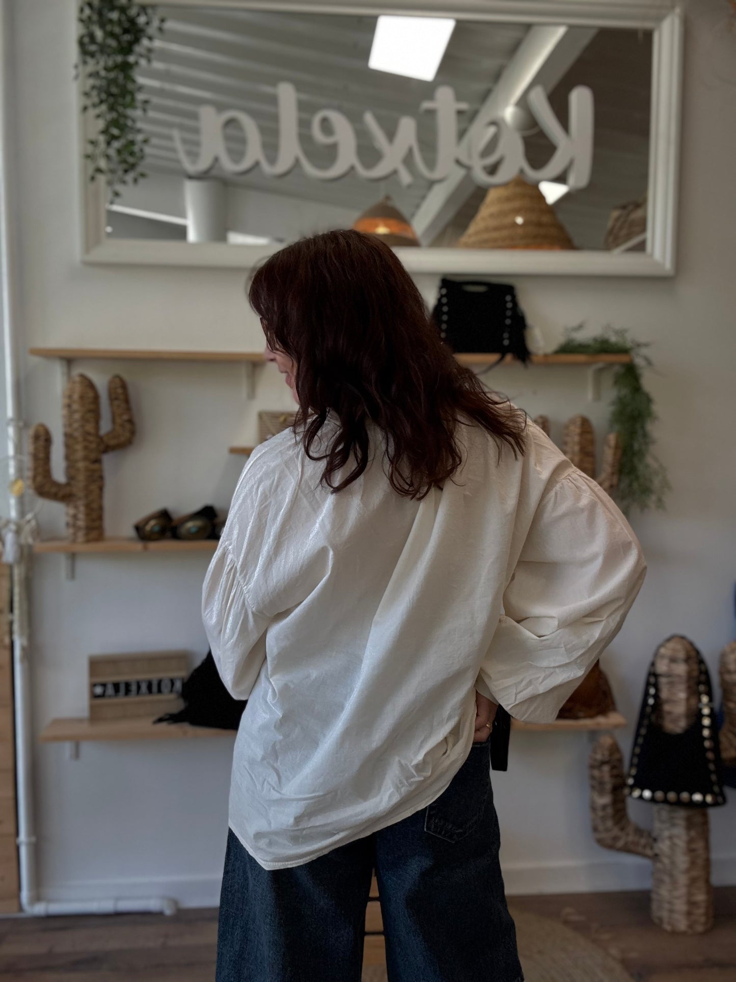 Chemisier Ava coton écru