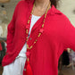 Chemise Gaze de coton Baiona rouge