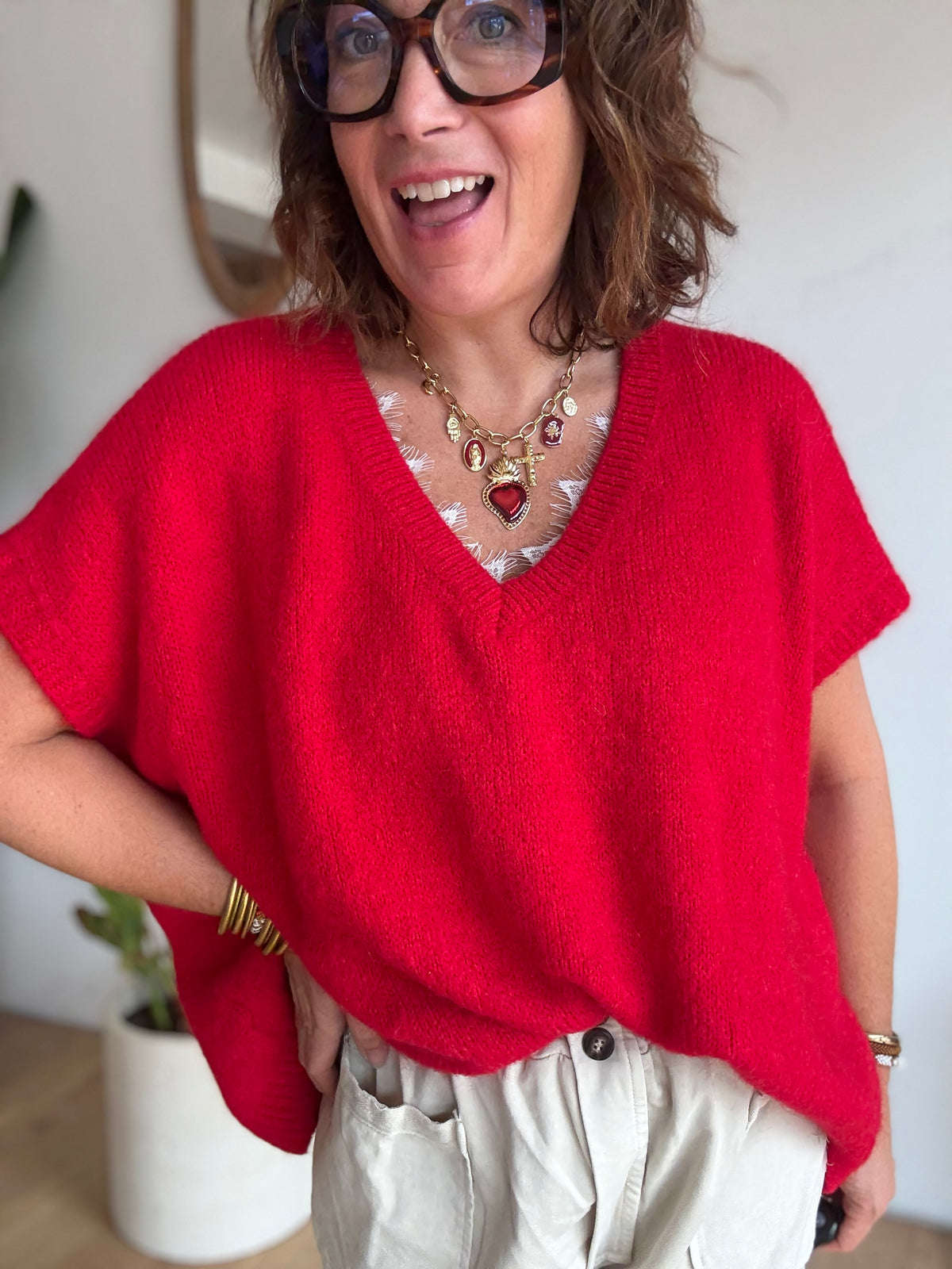 Collier Grigri rouge