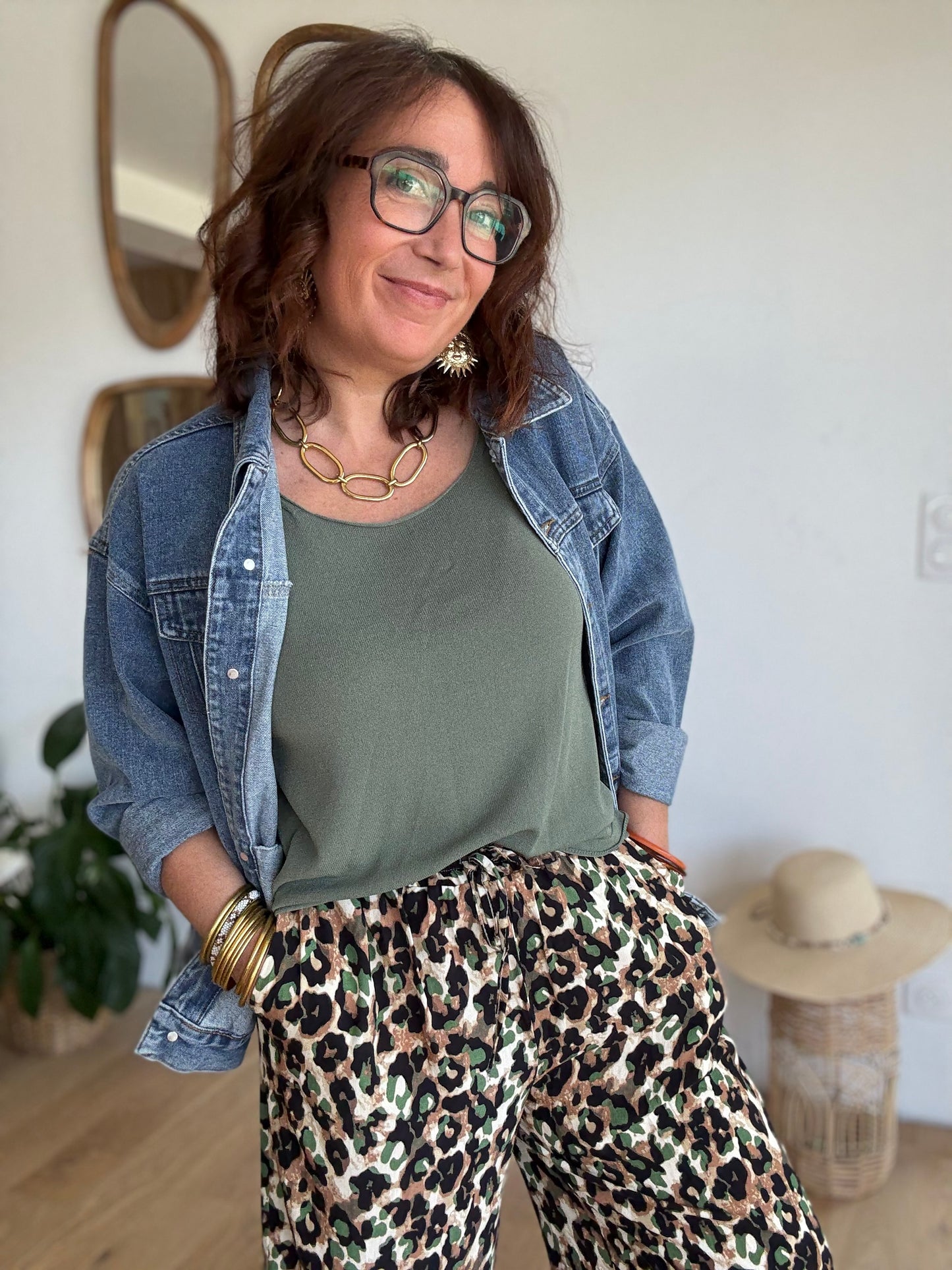 Pantalon fluide leo