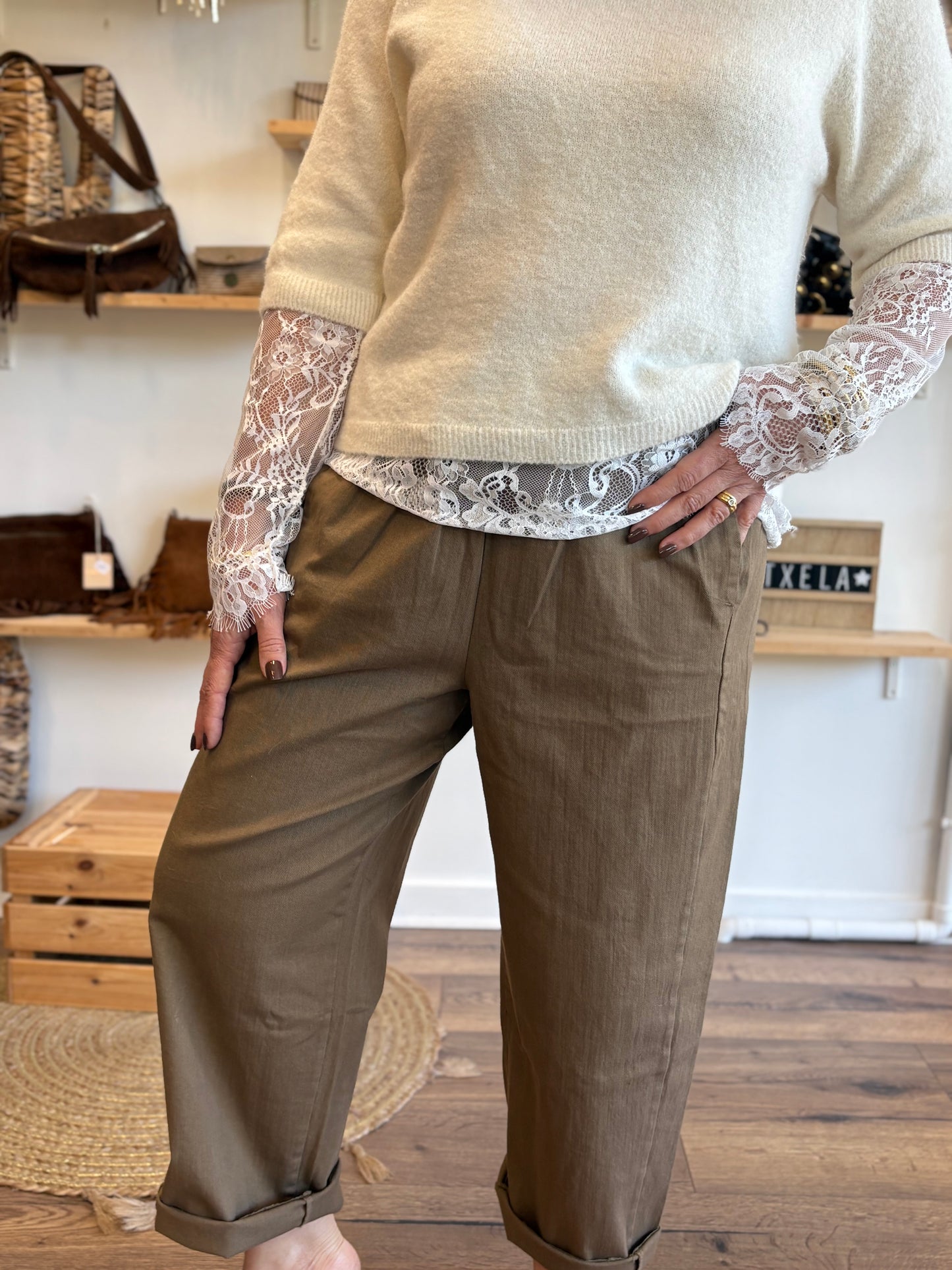 Pantalon magique camel