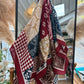 Foulard bandana bordeaux marine