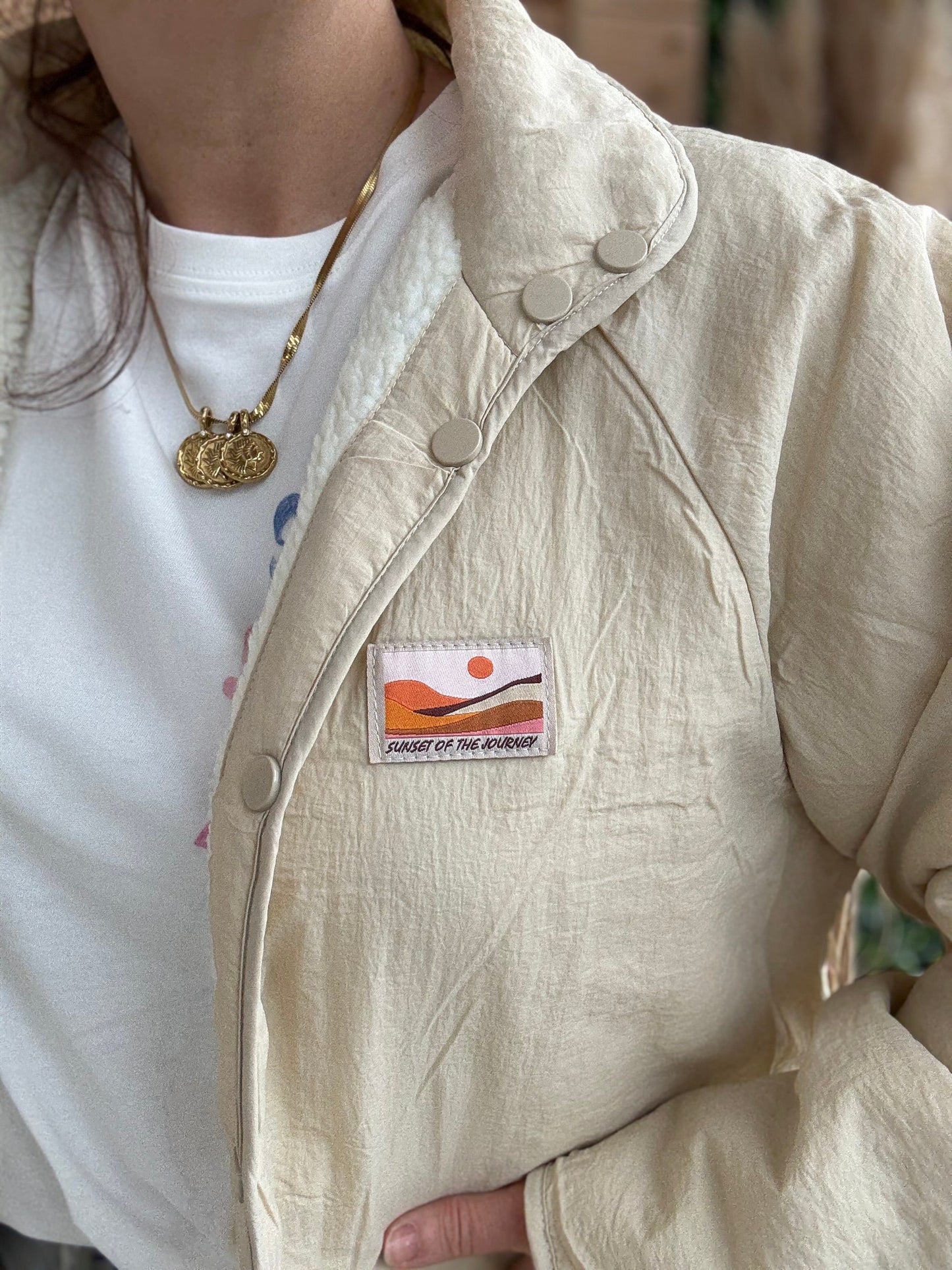 Veste réversible Mona beige