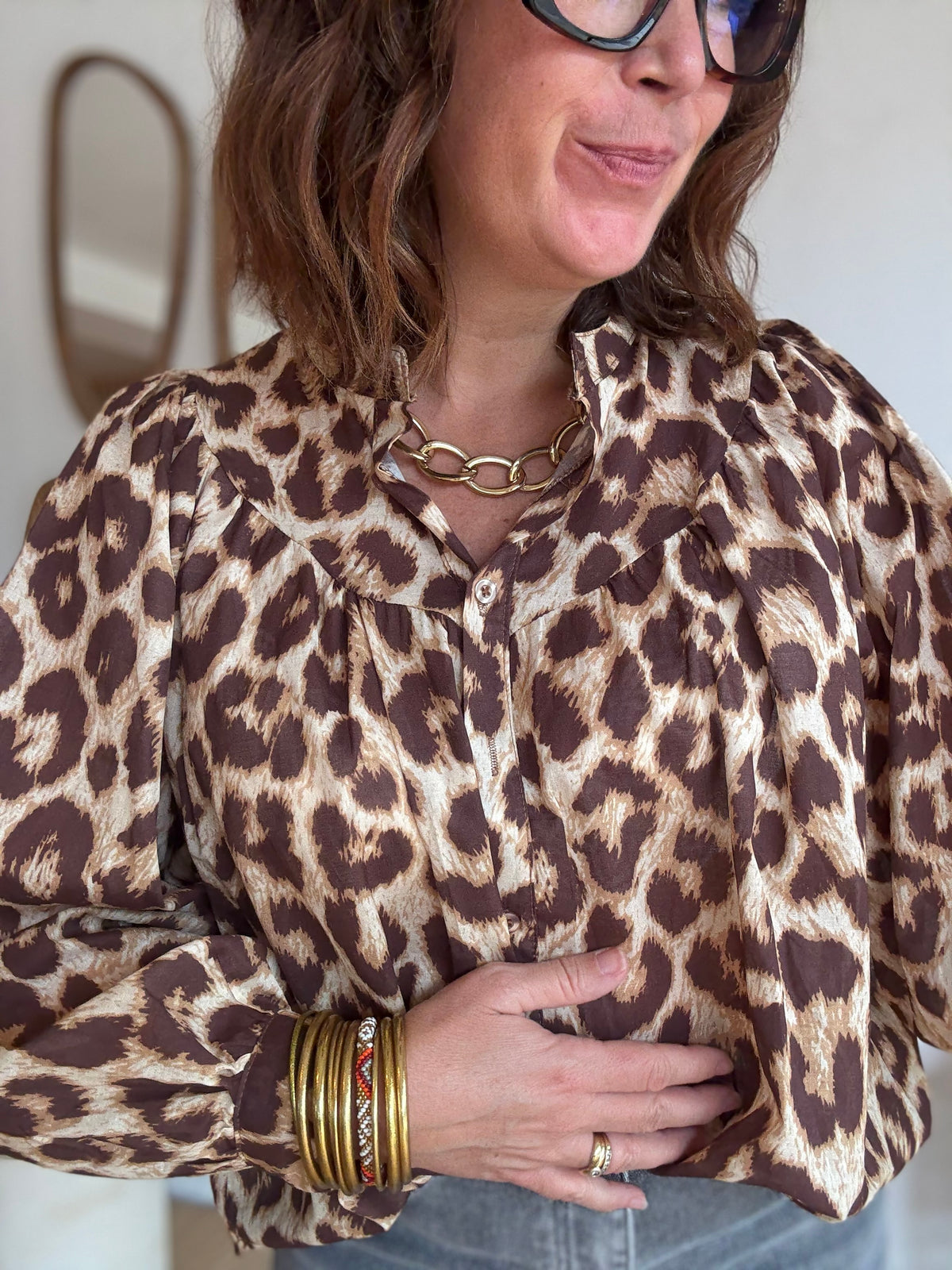 Chemise Leonie léopard