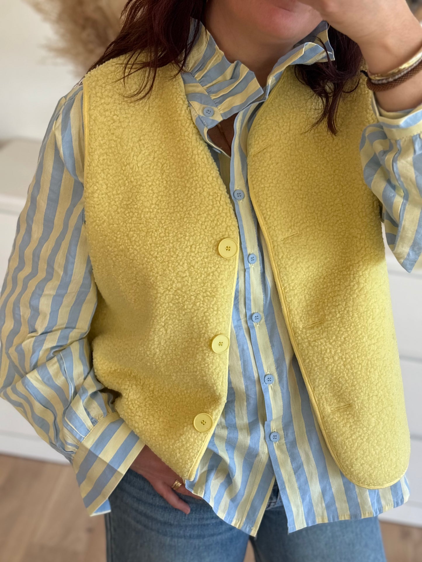 Gilet sans manches jade