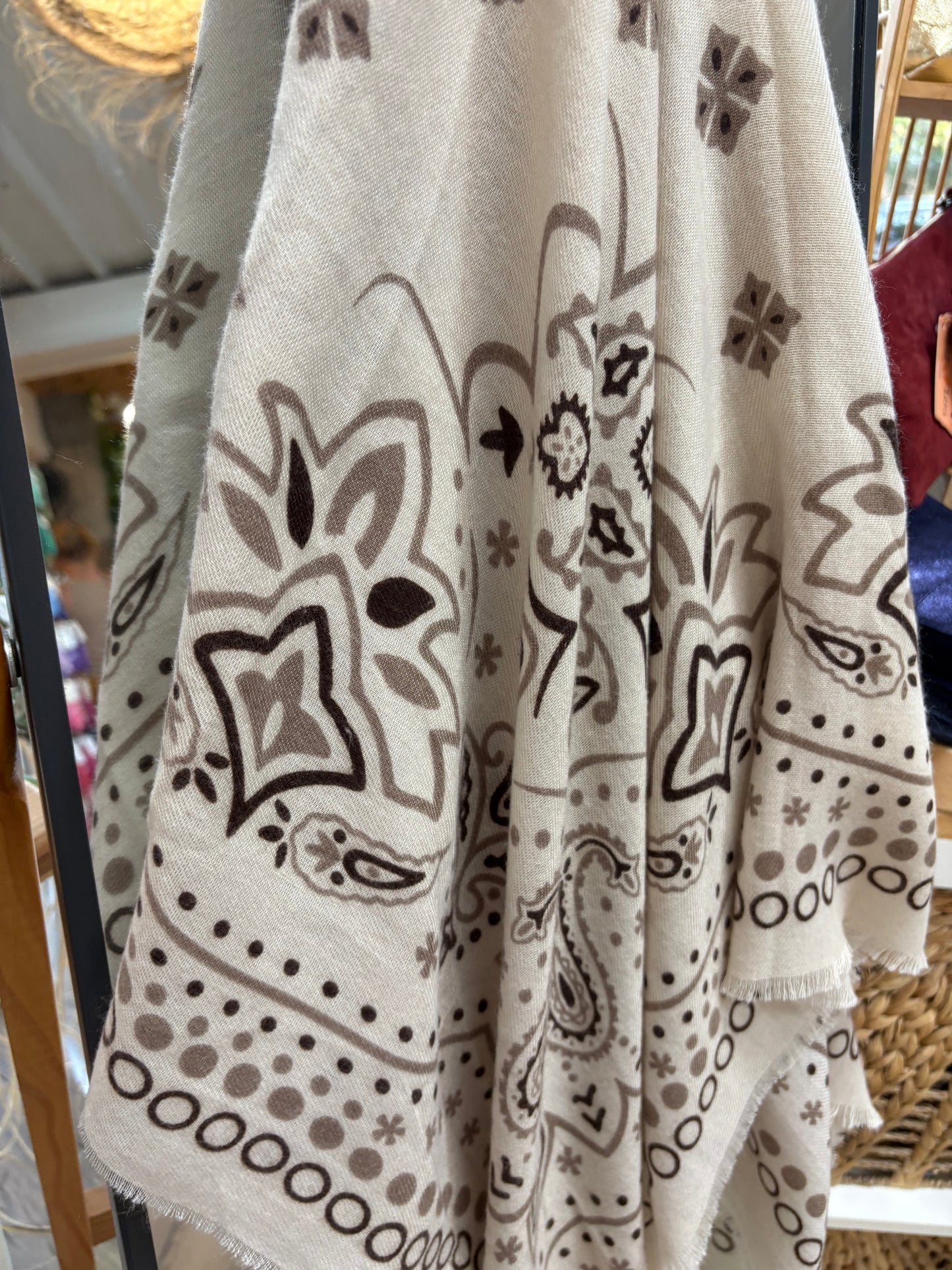 Foulard Bandana écru