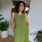 Robe longue Sarah verte