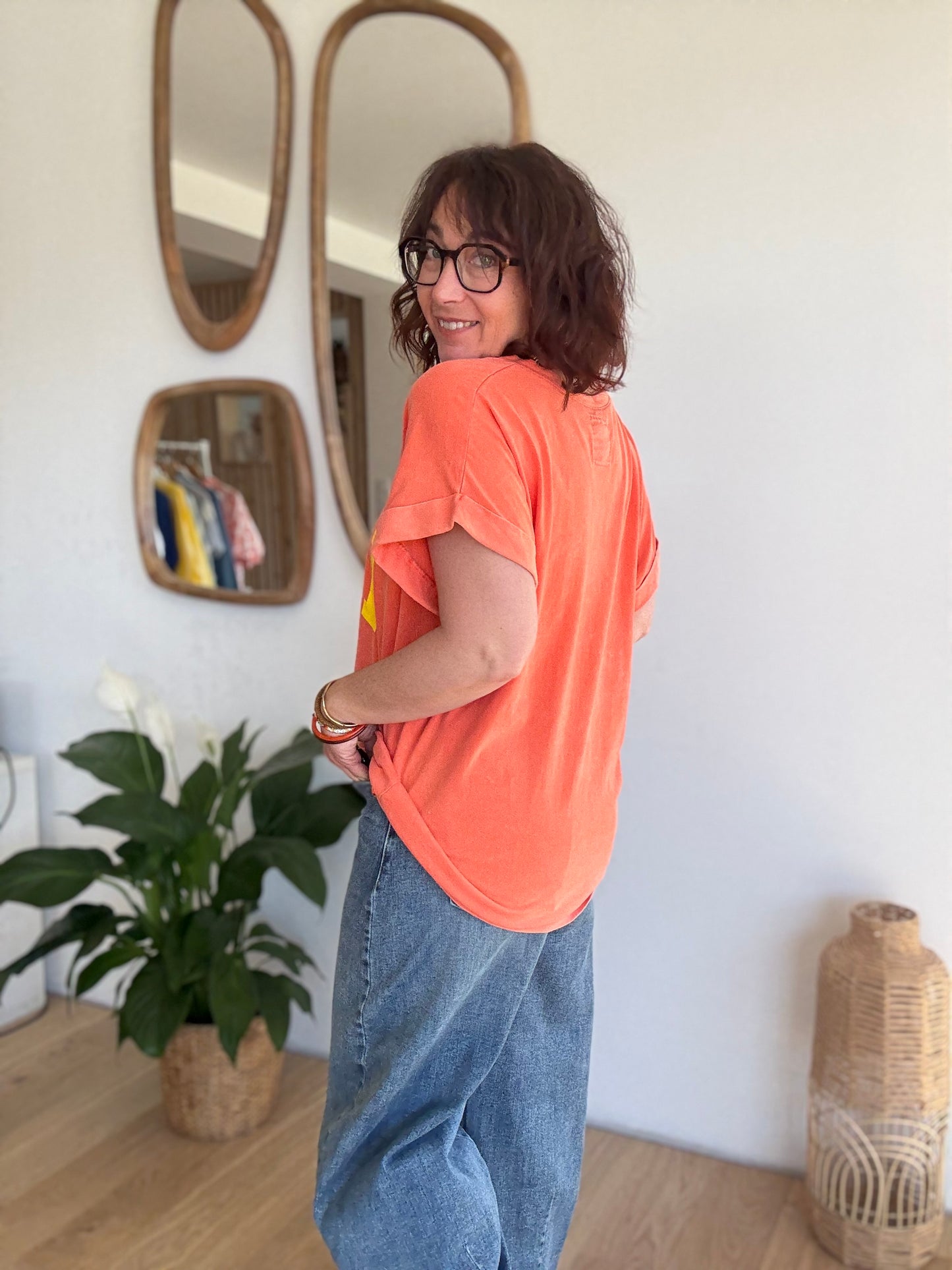 Tee shirt Iconic corail