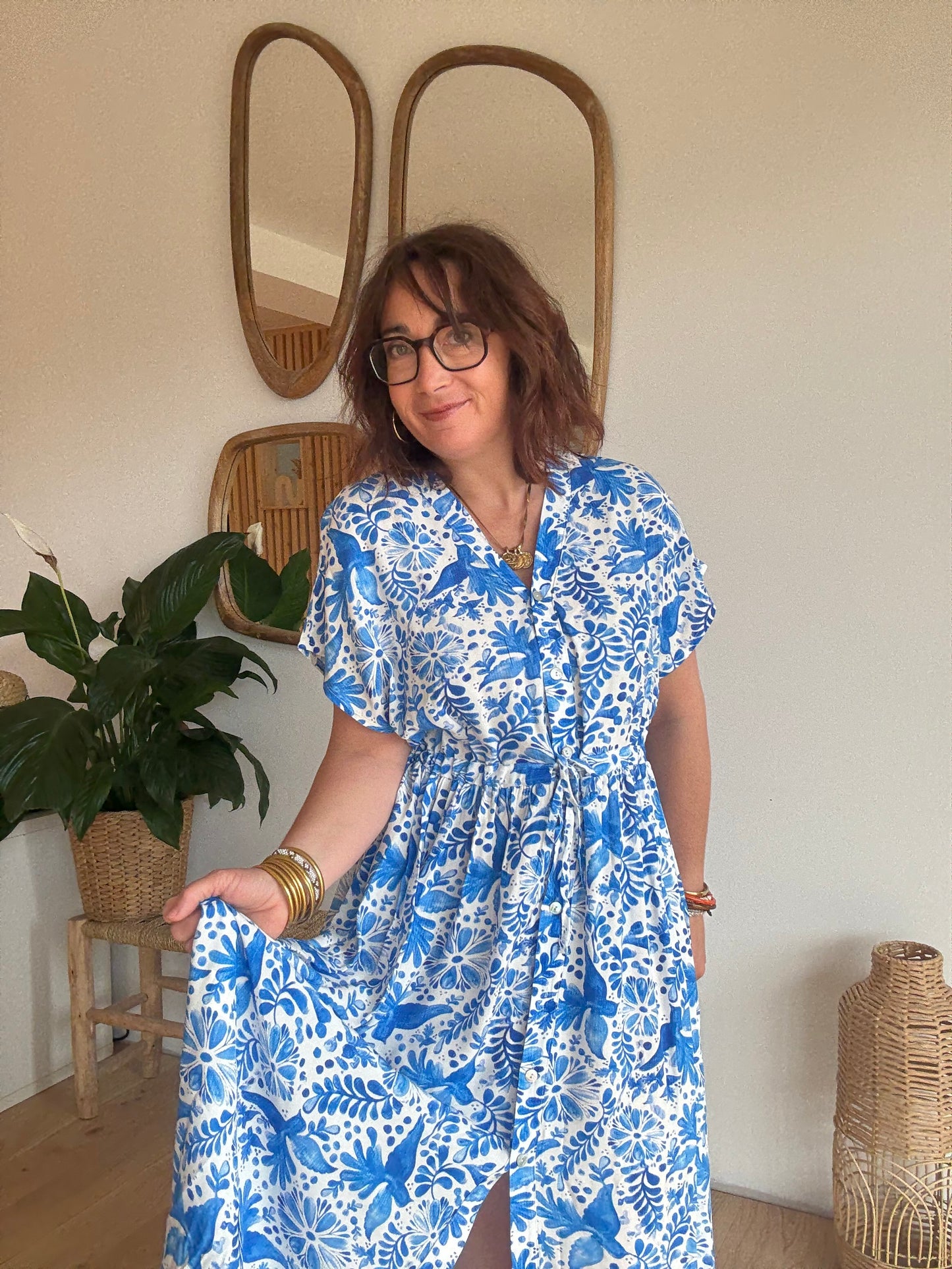Robe longue Azur