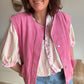Veste sans manche LIZZIE rose