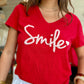 Tee shirt smile