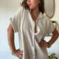 Robe chemise Gaze de Coton Beige