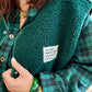 Veste Teddy vert sapin