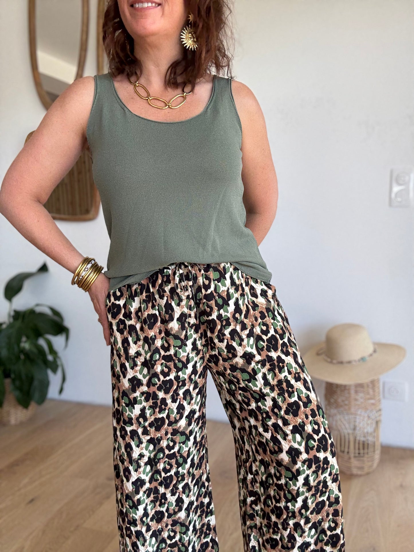 Pantalon fluide leo