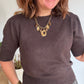 Pull Caroline chocolat