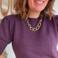 Pull Caroline Aubergine