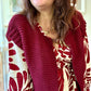 Gilet sans manches cow girl Bordeaux